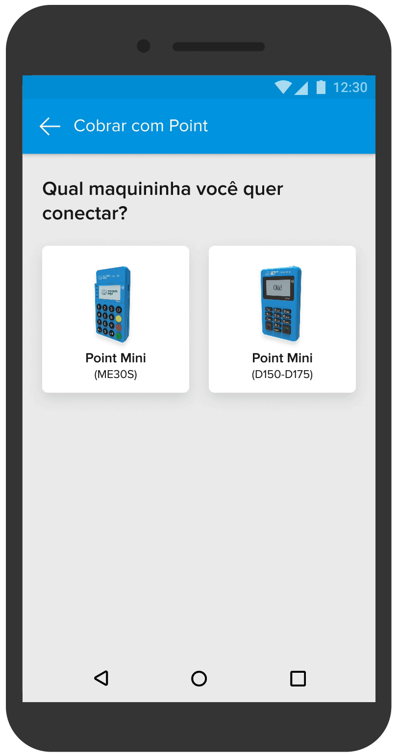 Lista de Point Mini no app.